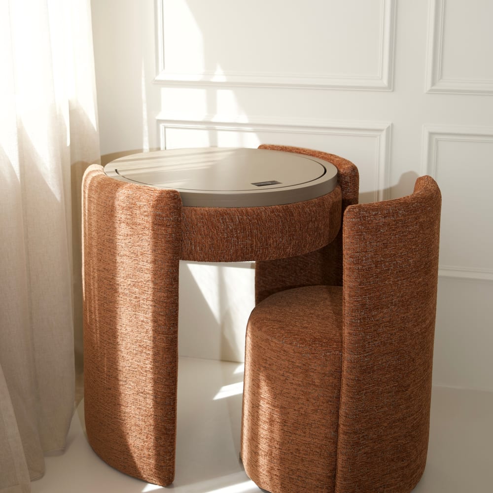 The Vanora Vanity in Terracotta